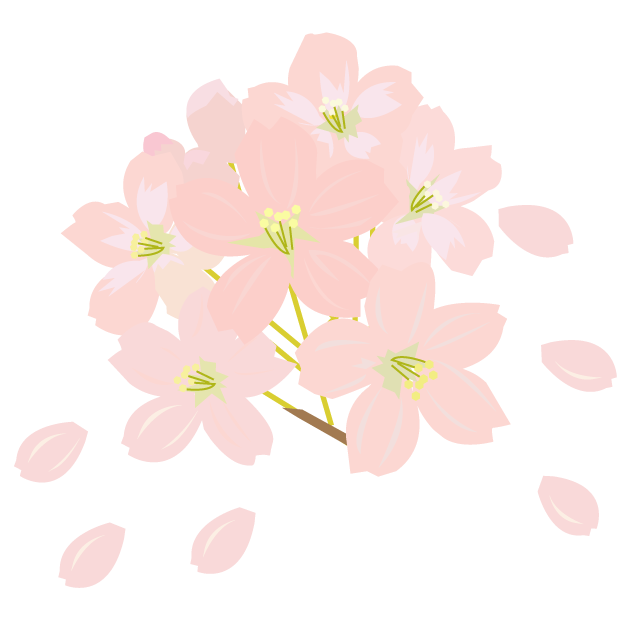 桜の花のイラスト イラスト素材パラダイス